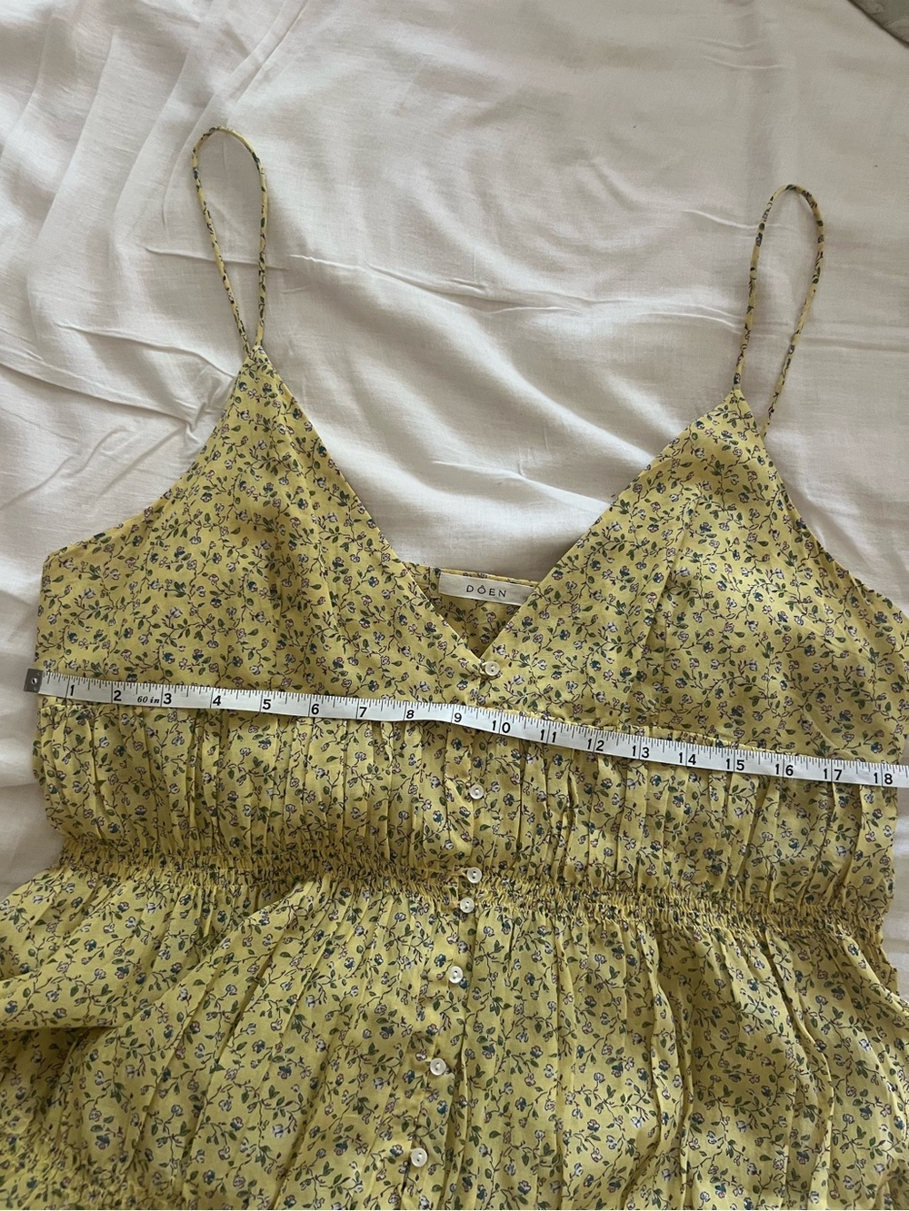 Doen Irina Yellow Floral Maxi Dress - Picture 12 of 13